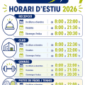 Nous horaris d’estiu