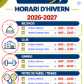 Nous horaris d’hivern